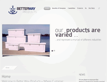 Tablet Screenshot of betterwayproducts.com